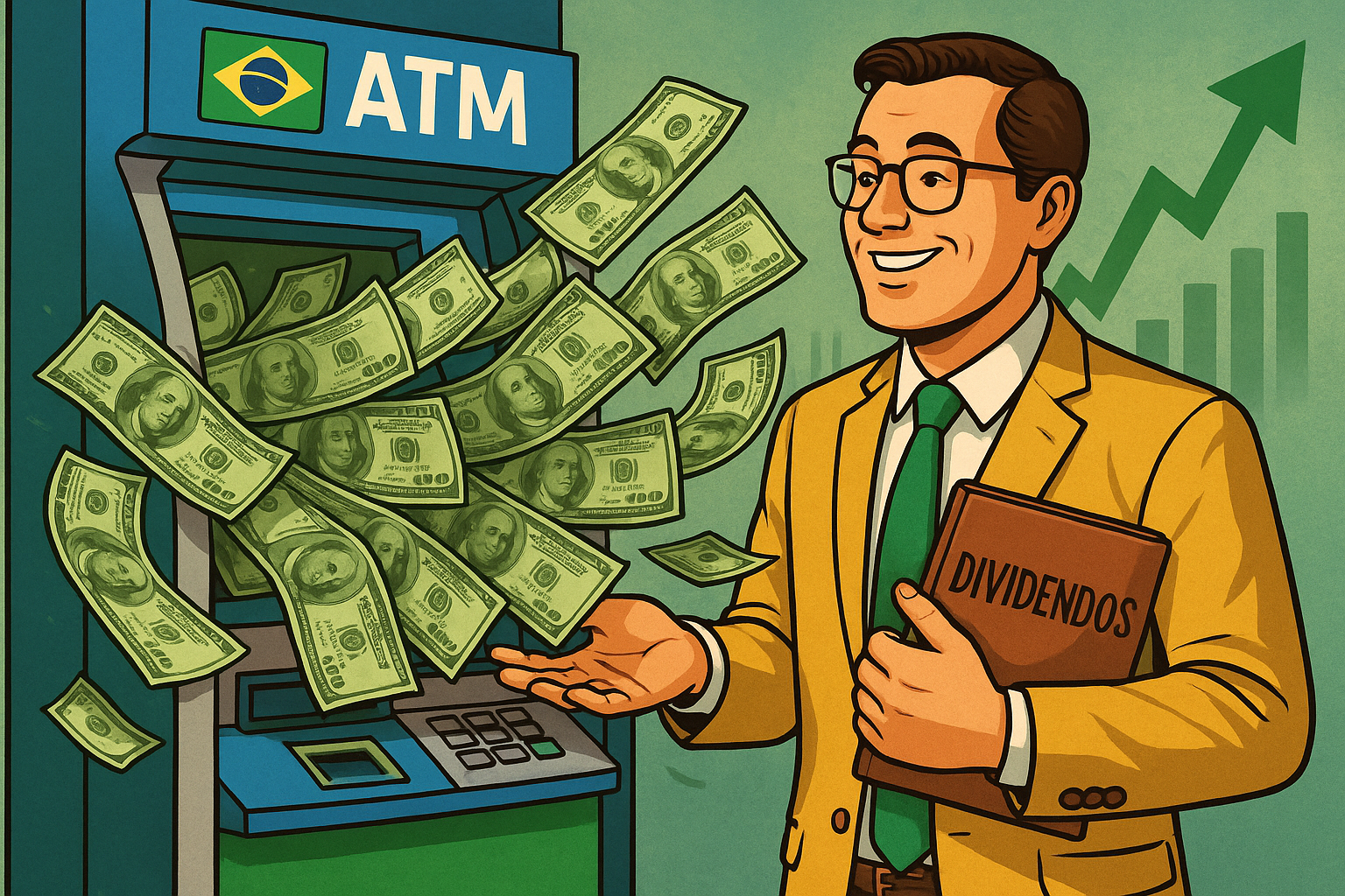receber dividendos mensais em dólar